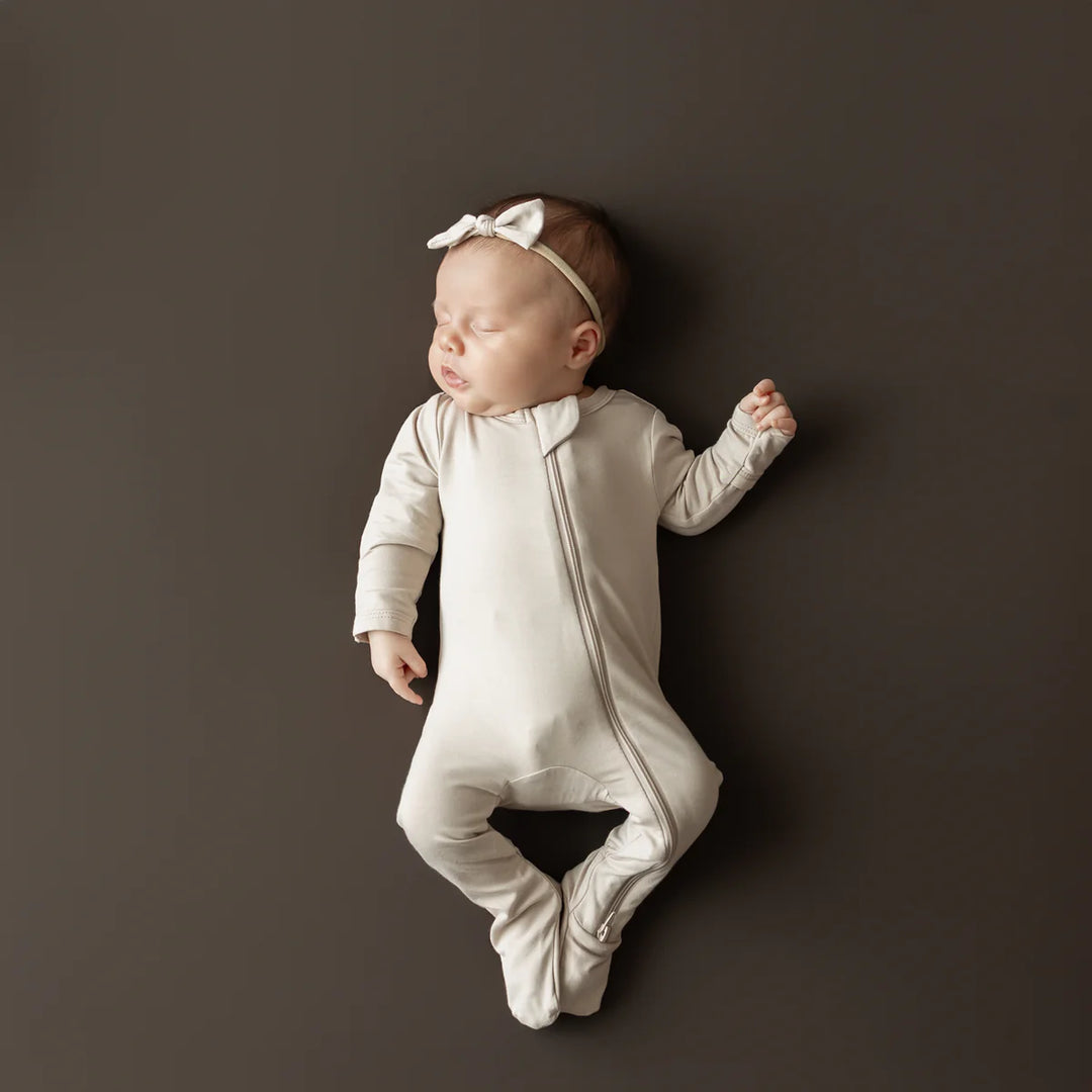 Kyte Baby Zippered Footie (Bisque)