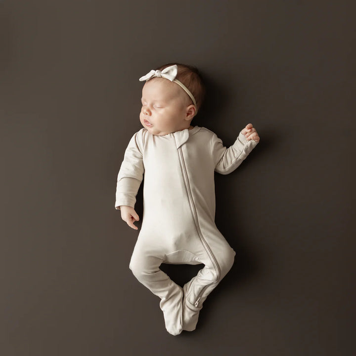 Kyte Baby Zippered Footie (Bisque)