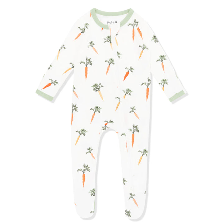 Kyte Baby Zippered Footie (Carrot)