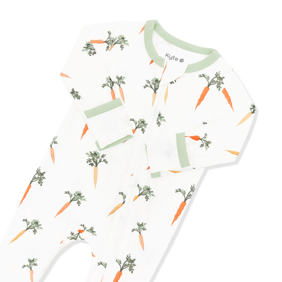 Kyte Baby Zippered Footie (Carrot)