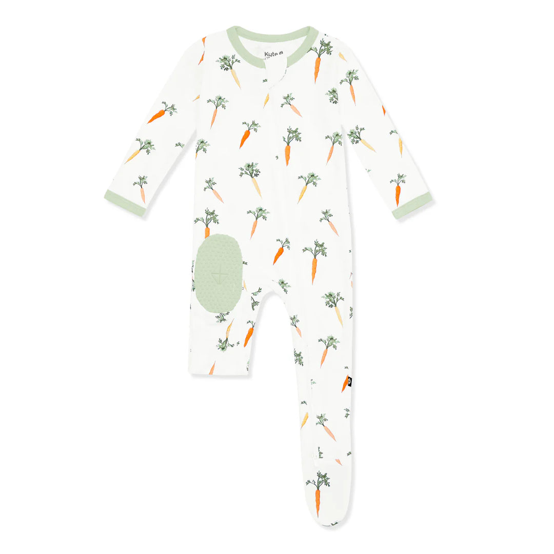 Kyte Baby Zippered Footie (Carrot)