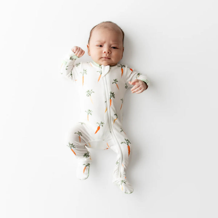Kyte Baby Zippered Footie (Carrot)
