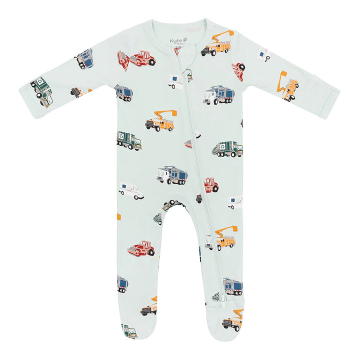 Kyte Baby Zippered Footie (City Vehicles)