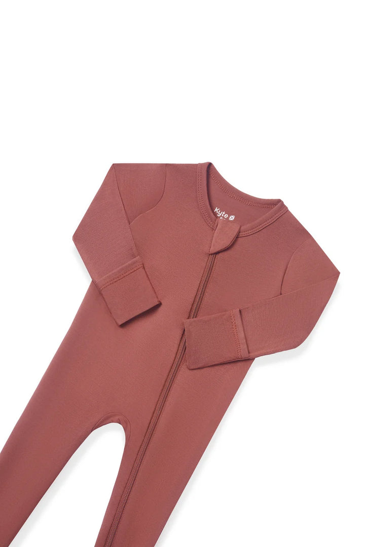 Kyte Baby Zippered Footie (Ember)