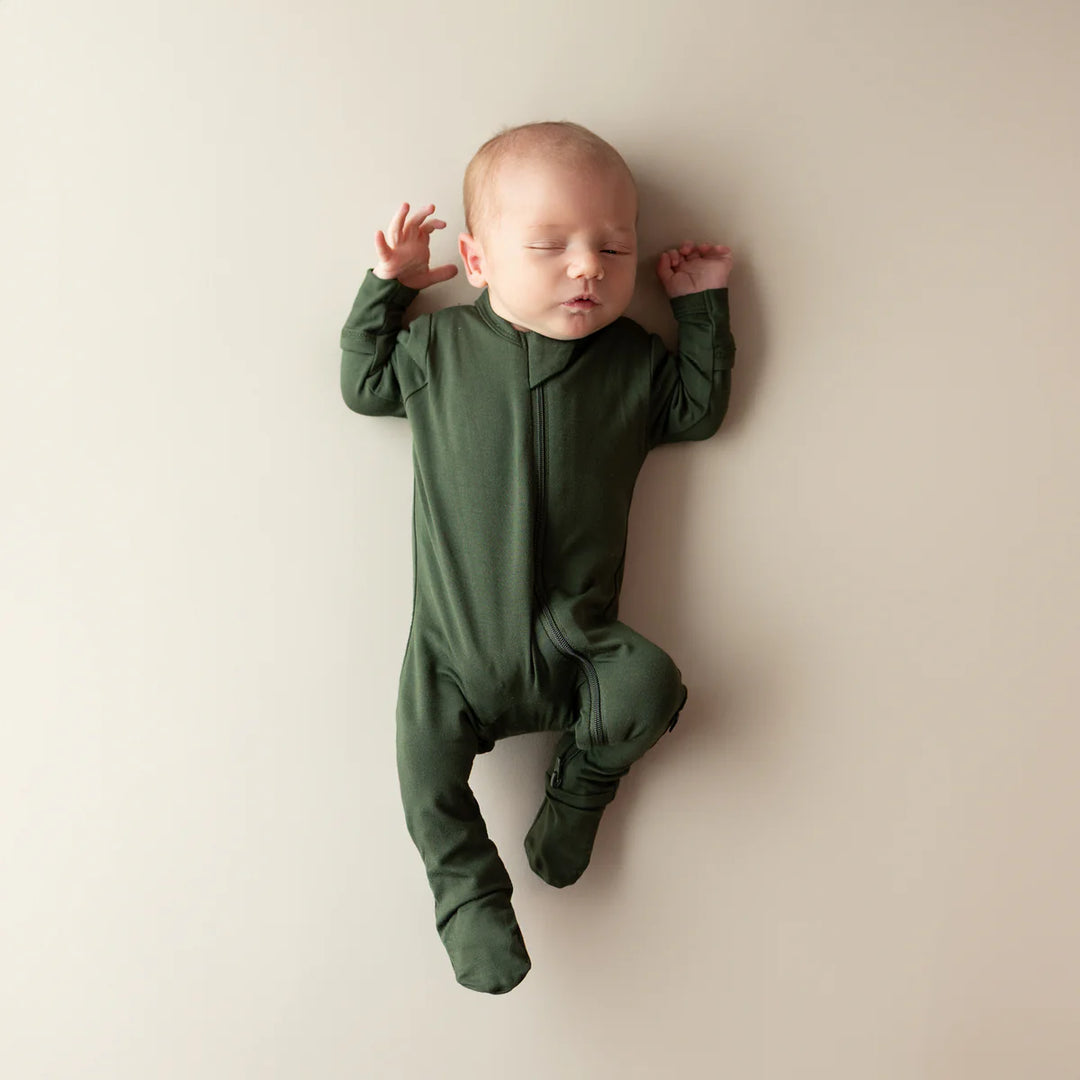 Kyte Baby Zippered Footie (Fir)
