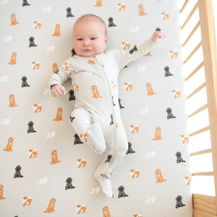 Kyte Baby Zippered Footie (Fluffy Dog)