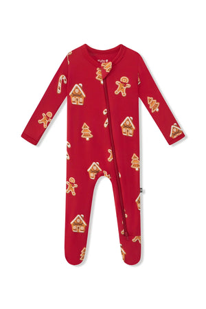 Kyte Baby Zippered Footie (Gingerbread)