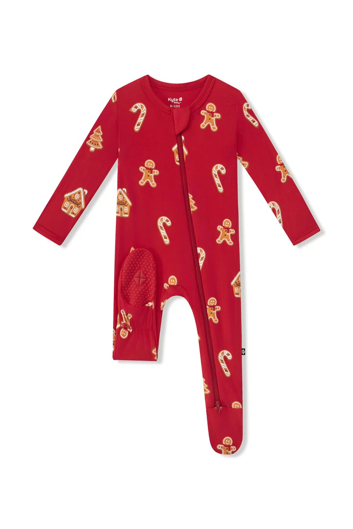 Kyte Baby Zippered Footie (Gingerbread)