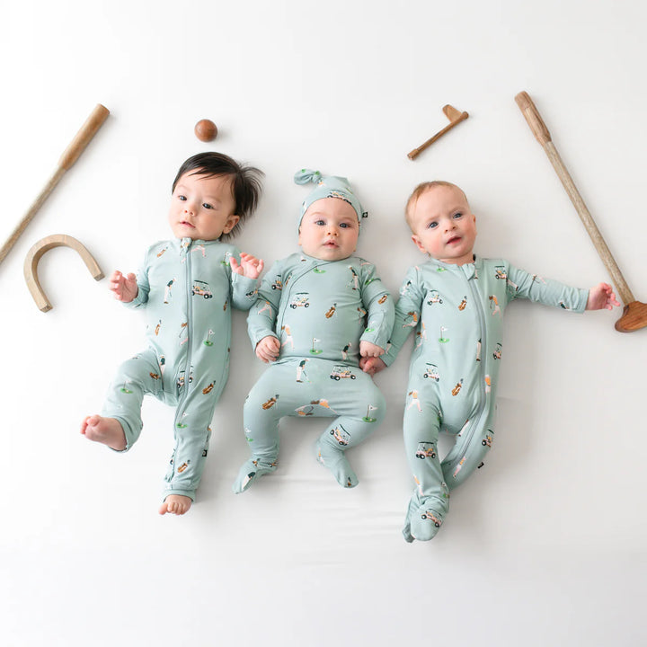 Kyte Baby Zippered Footie (Golf)