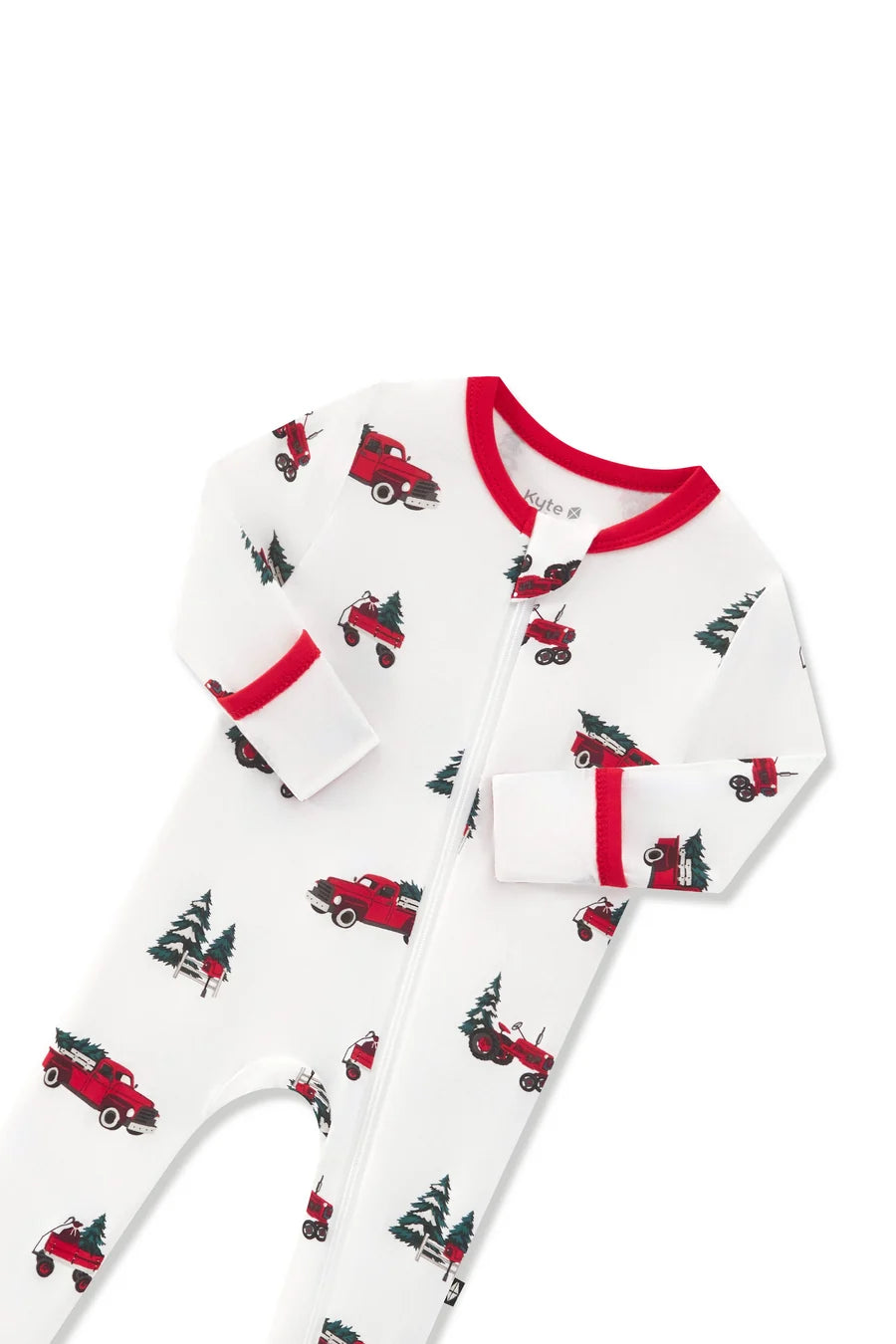 Kyte Baby Zippered Footie (Holiday Tree Farm)