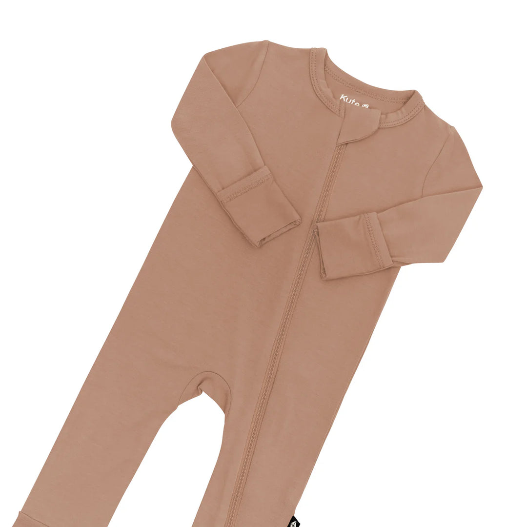 Kyte Baby Zippered Footie (Latte)
