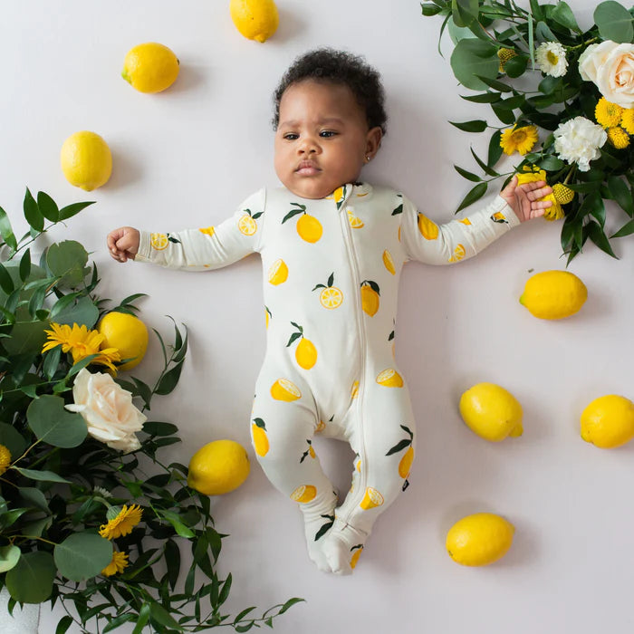 Kyte Baby Zippered Footie (Lemon)