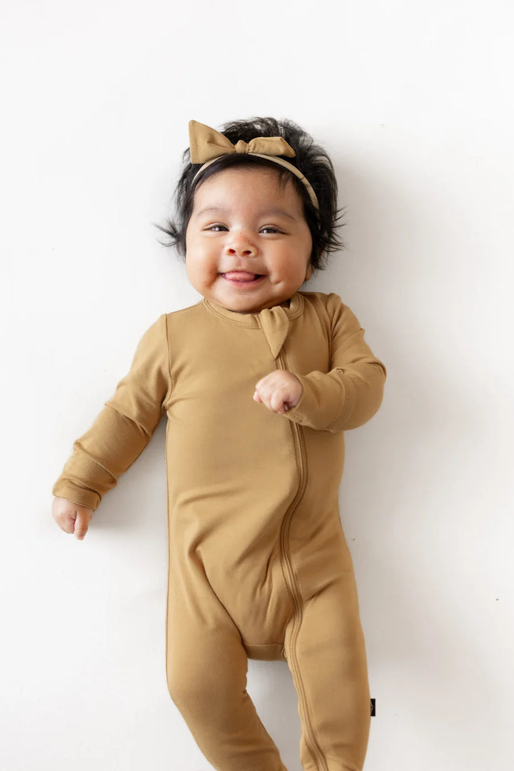 Kyte Baby Zippered Footie (Ochre)