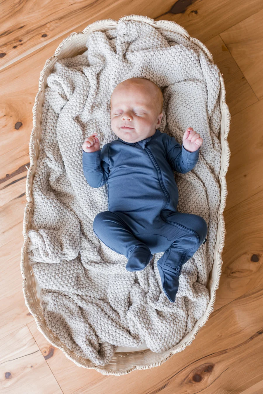 Kyte Baby Zippered Footie (Oxford)