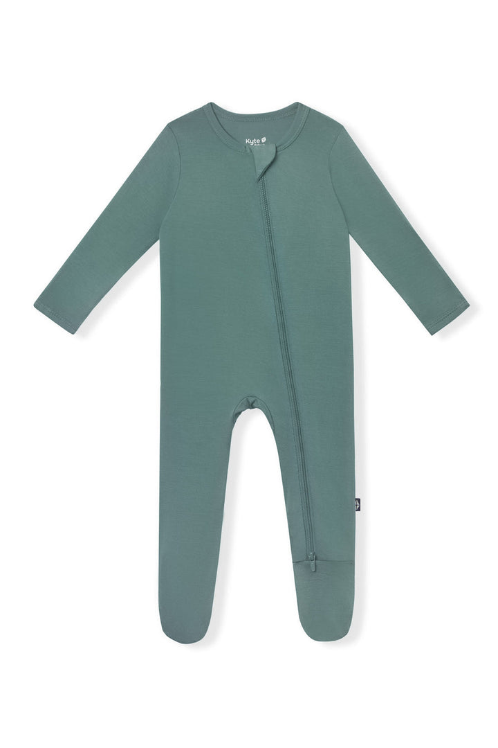 Kyte Baby Zippered Footie (Pine)