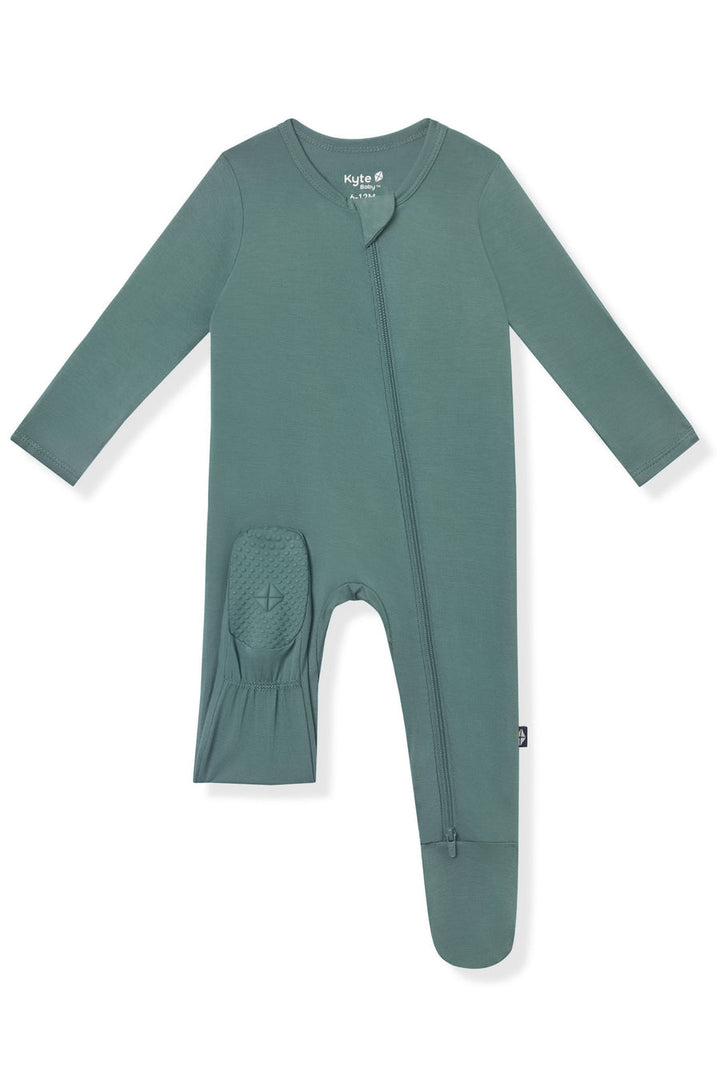 Kyte Baby Zippered Footie (Pine)