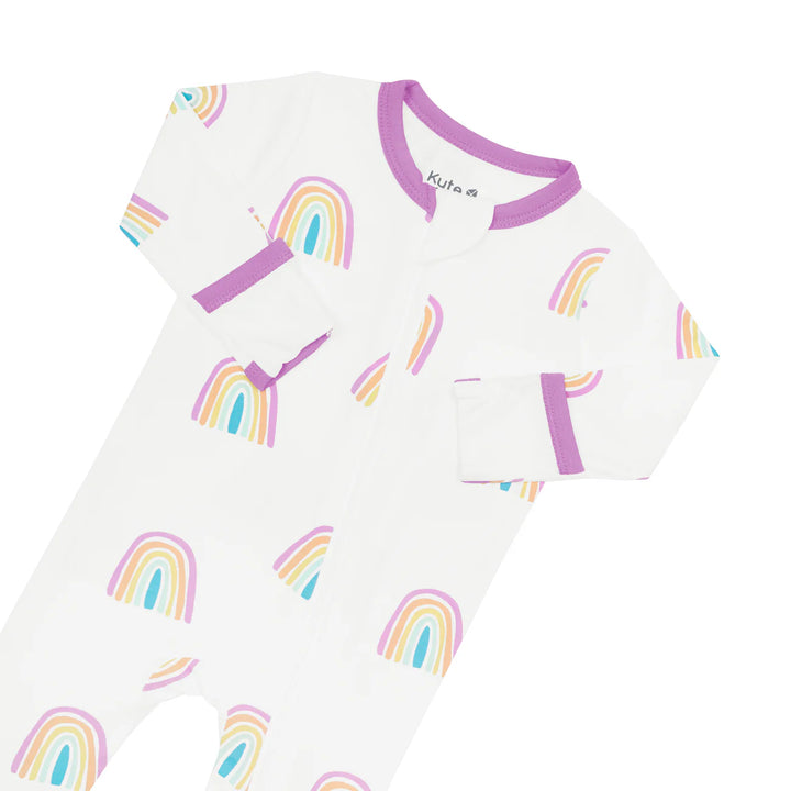 Kyte Baby Zippered Footie (Poi Rainbow)