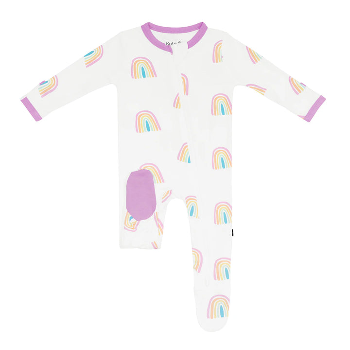 Kyte Baby Zippered Footie (Poi Rainbow)