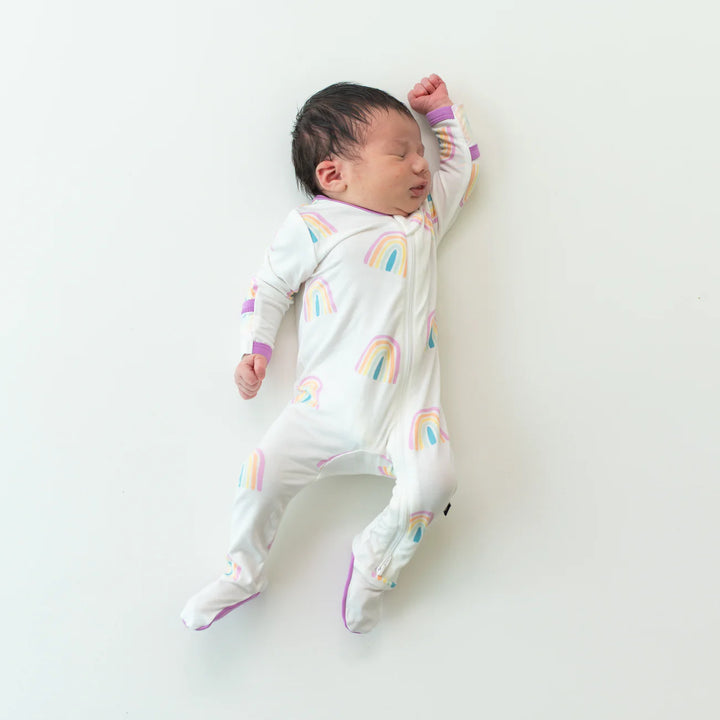Kyte Baby Zippered Footie (Poi Rainbow)