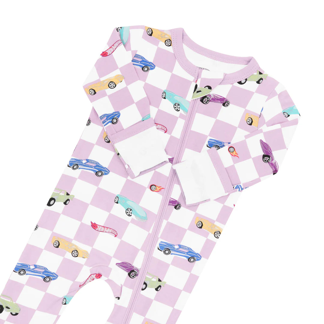Kyte Baby Zippered Footie (Sparkles & Speed)