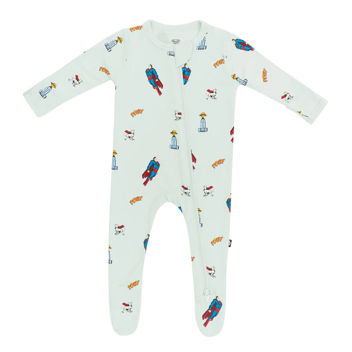 Kyte Baby Zippered Footie (Superman)