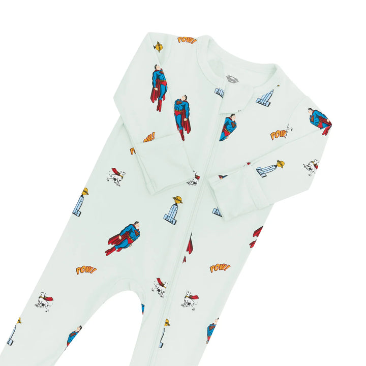 Kyte Baby Zippered Footie (Superman)