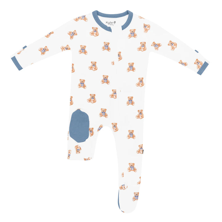 Kyte Baby Zippered Footie (Teddy Bear)