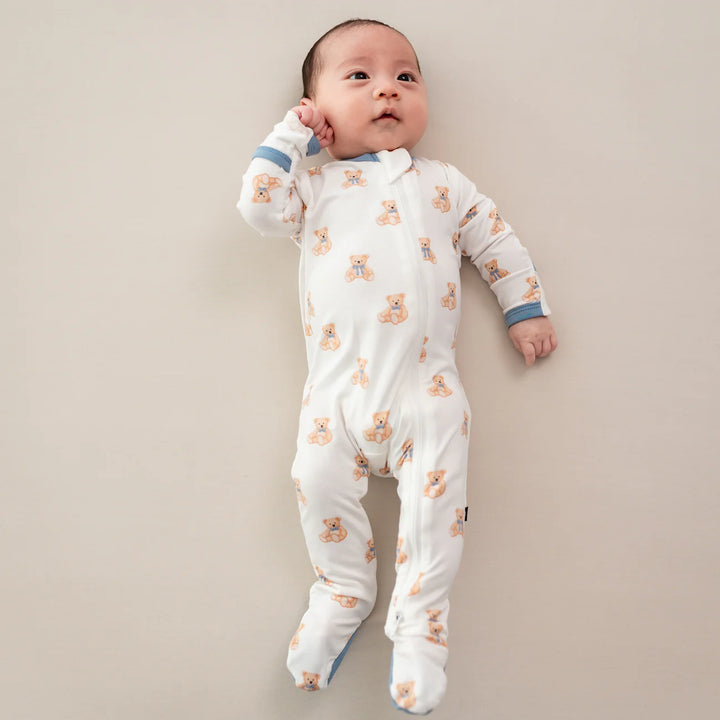 Kyte Baby Zippered Footie (Teddy Bear)