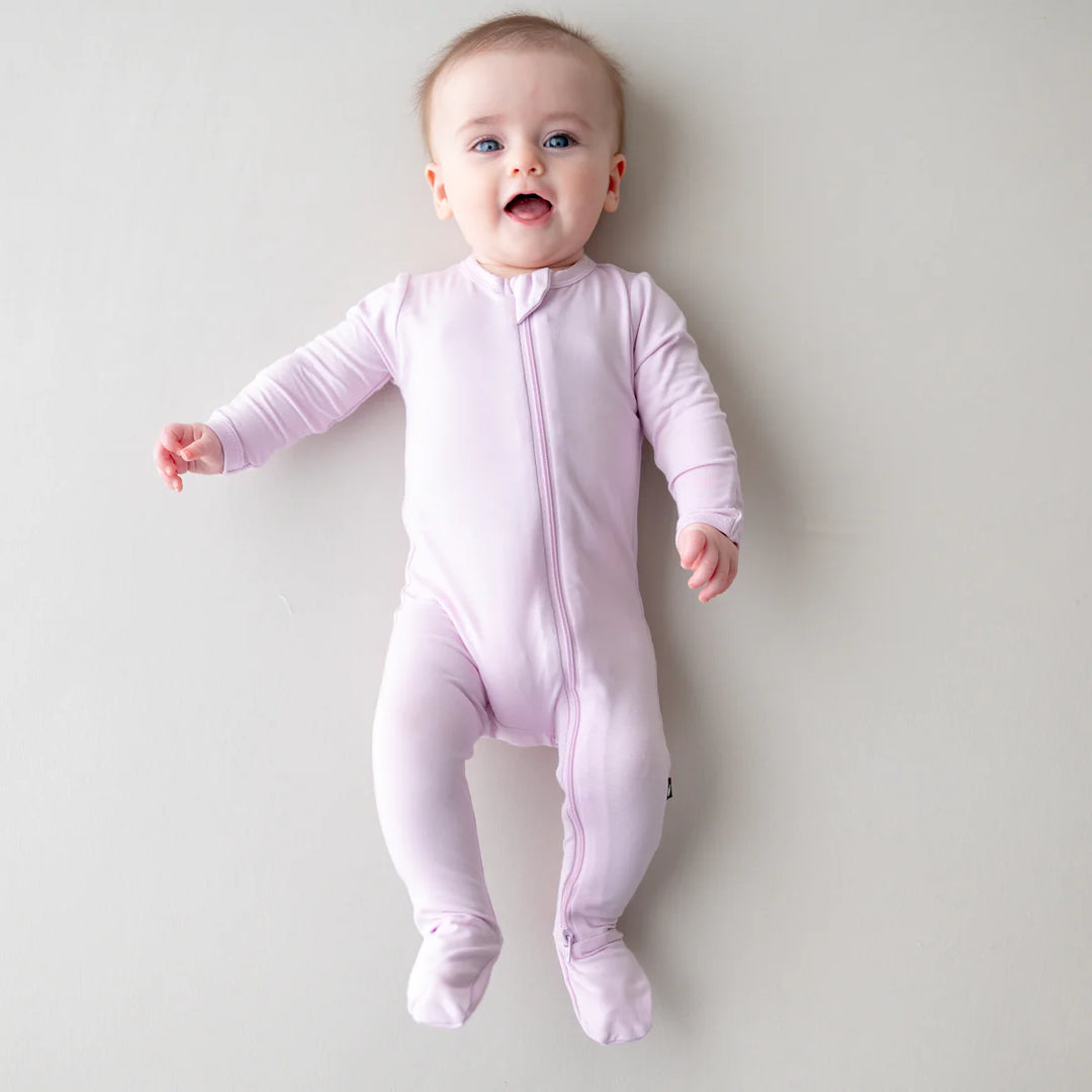Kyte Baby Zippered Footie (Thistle)