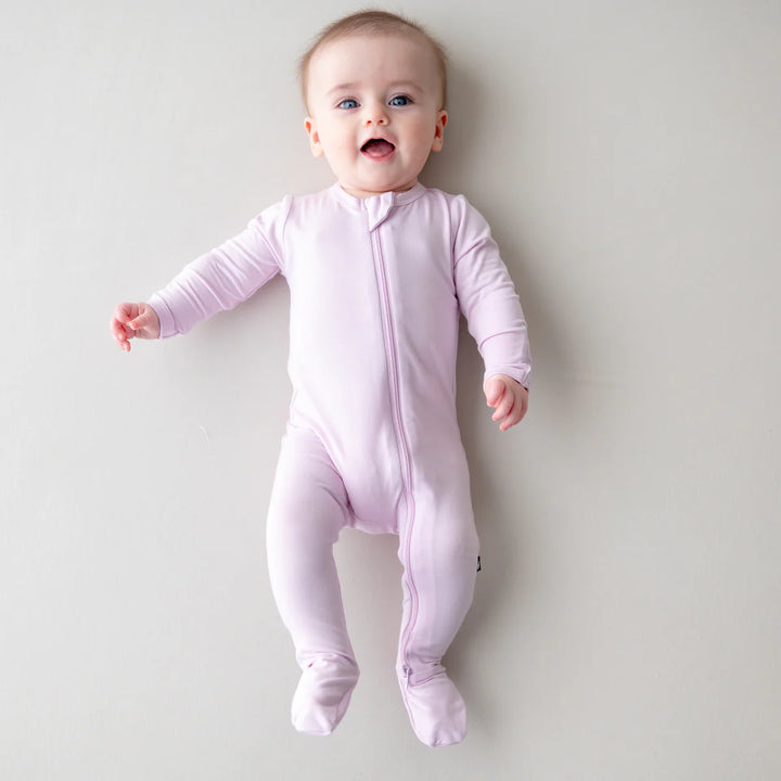 Kyte Baby Zippered Footie (Thistle)