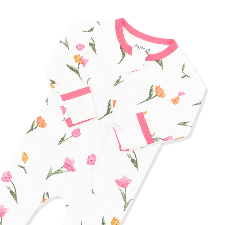 Kyte Baby Zippered Footie (Tulip)