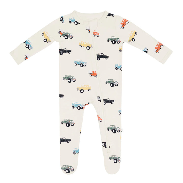 Kyte Baby Zippered Footie (Vintage Truck)