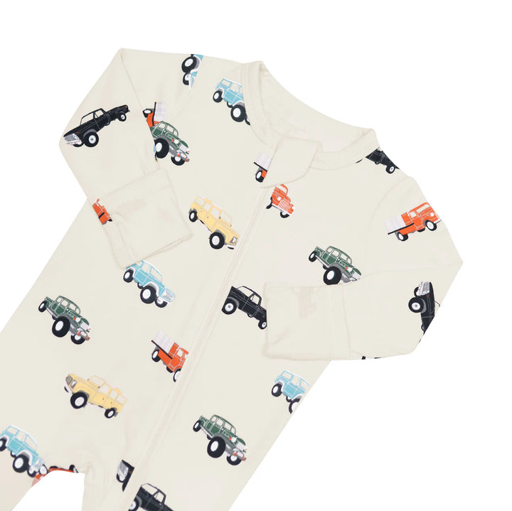 Kyte Baby Zippered Footie (Vintage Truck)