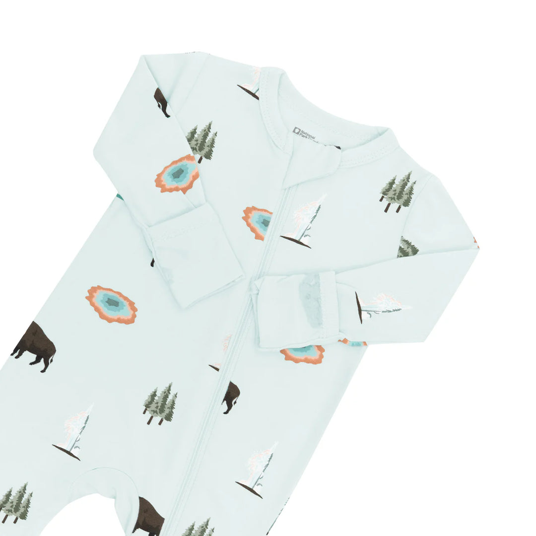Kyte Baby Long Sleeve Zippered Romper (Yellowstone)