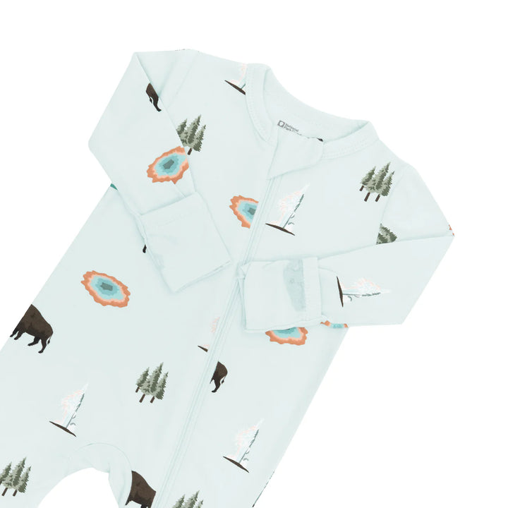 Kyte Baby Long Sleeve Zippered Romper (Yellowstone)
