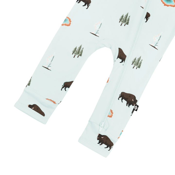 Kyte Baby Long Sleeve Zippered Romper (Yellowstone)