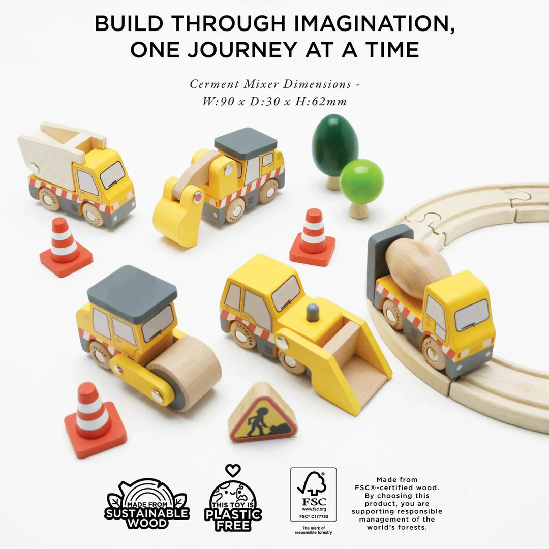 Le Toy Construction Vehicle Set
