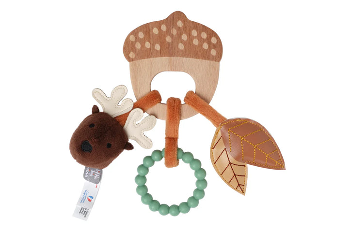 Little Big Friends Wooden Rattle (Forest)