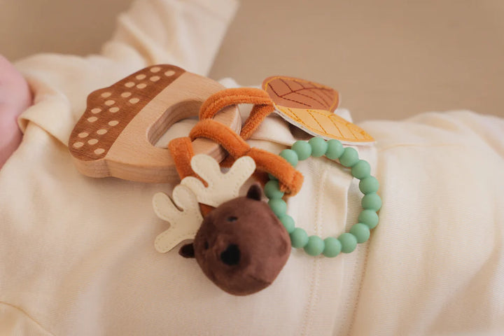 Little Big Friends Wooden Rattle (Forest)