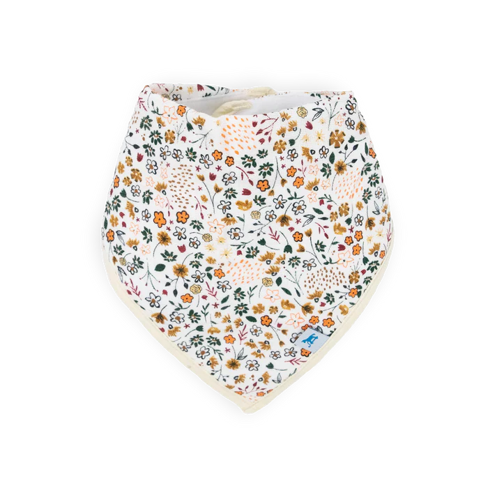 Little Unicorn Cotton Muslin/Fleece Bandana Bib 4Pk (Pressed Petals)