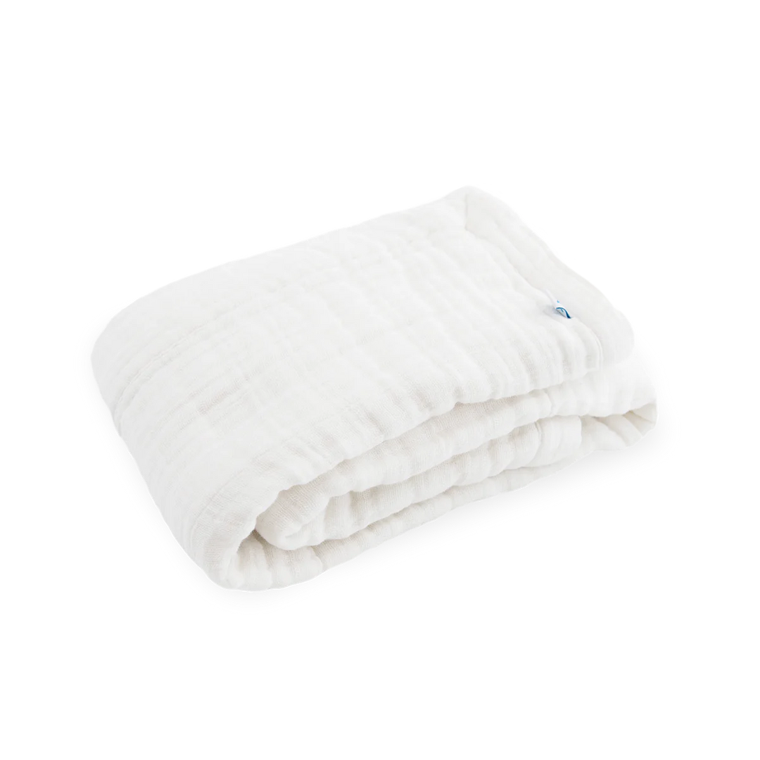 Little Unicorn Cotton Muslin Baby Quilt (White)