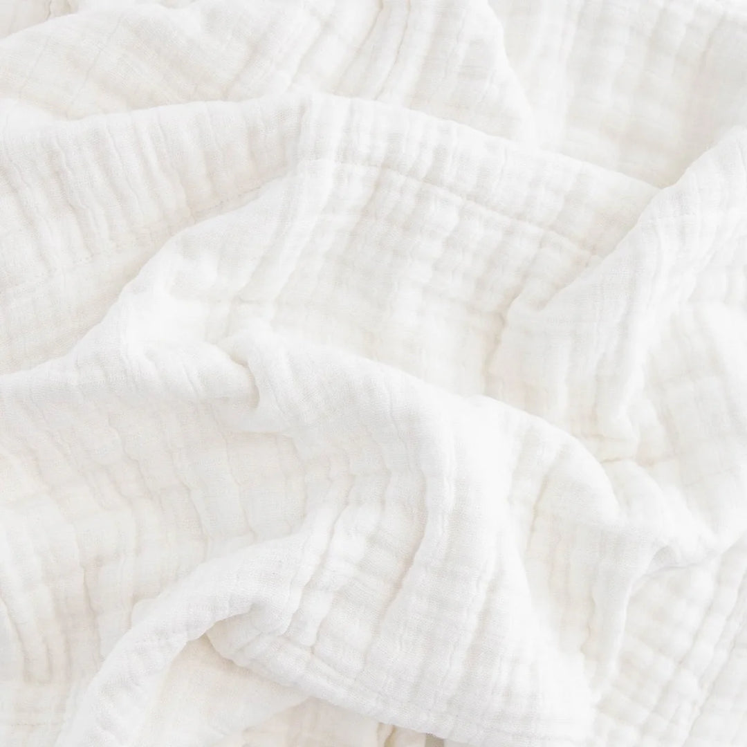 Little Unicorn Cotton Muslin Baby Quilt (White)