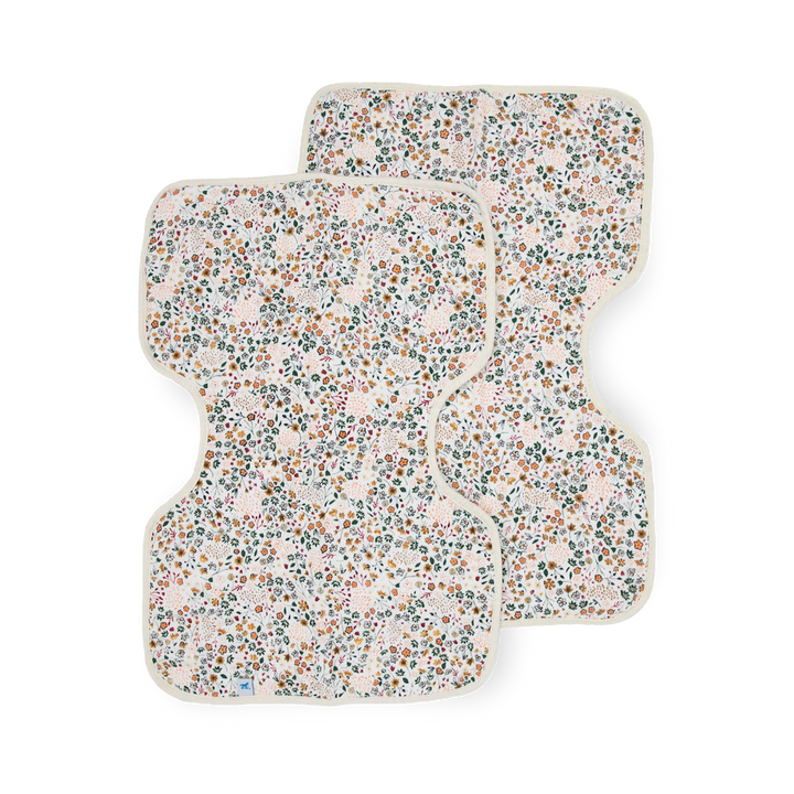 Little Unicorn Cotton Muslin Burp Cloth 2Pk (Pressed Petals)