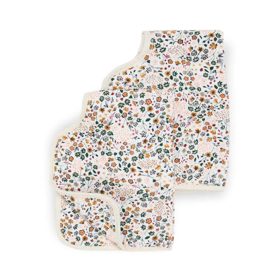 Little Unicorn Cotton Muslin Burp Cloth 2Pk (Pressed Petals)