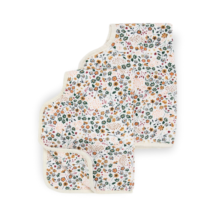 Little Unicorn Cotton Muslin Burp Cloth 2Pk (Pressed Petals)