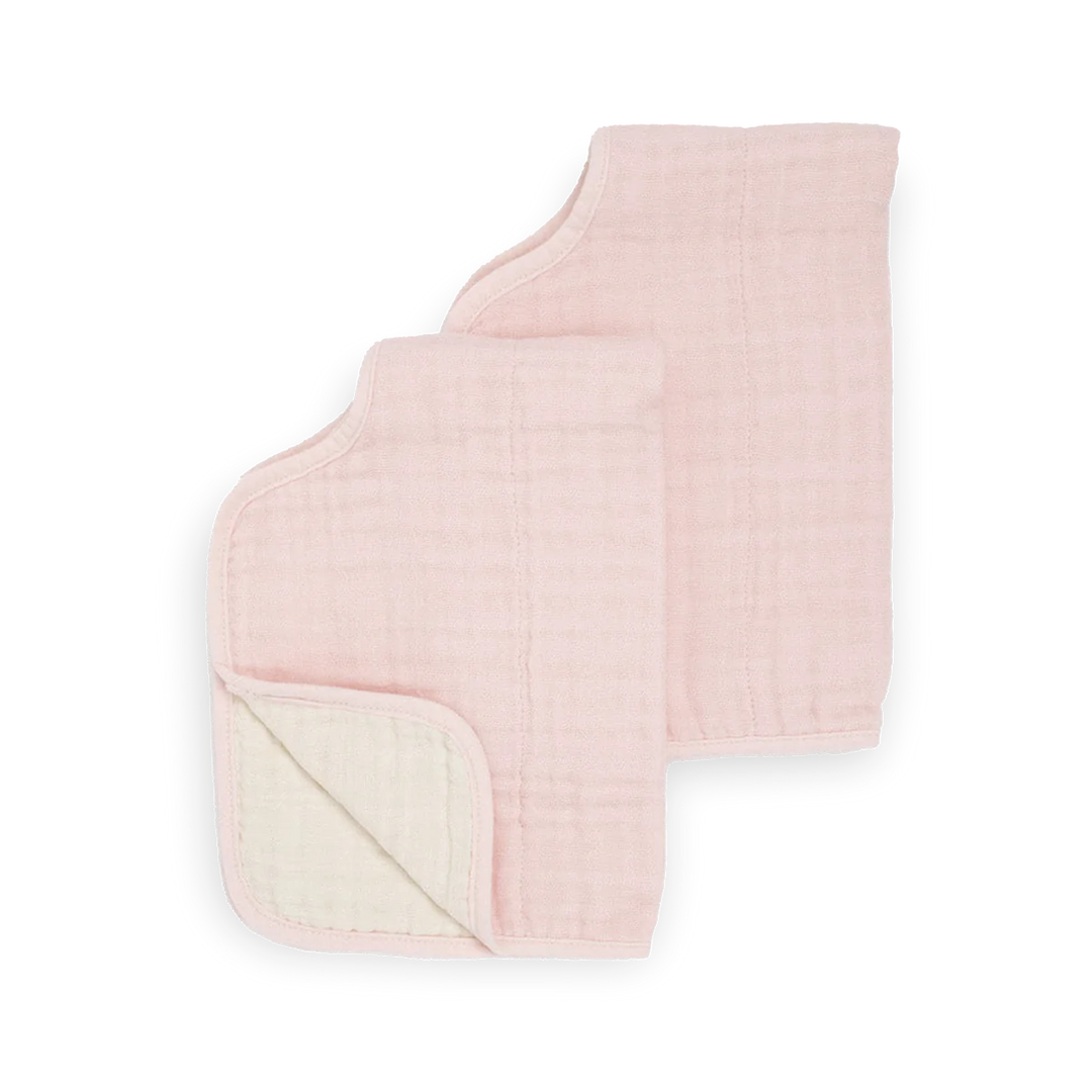 Little Unicorn Cotton Muslin Burp Cloth 2Pk (Light Pink)