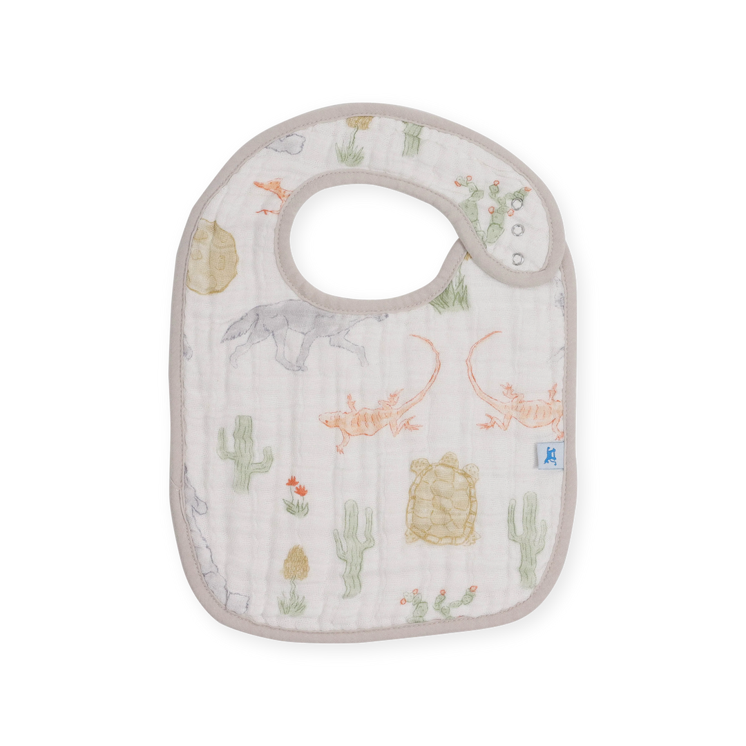 Little Unicorn Cotton Muslin Classic Bib Set (Adobe Checker)