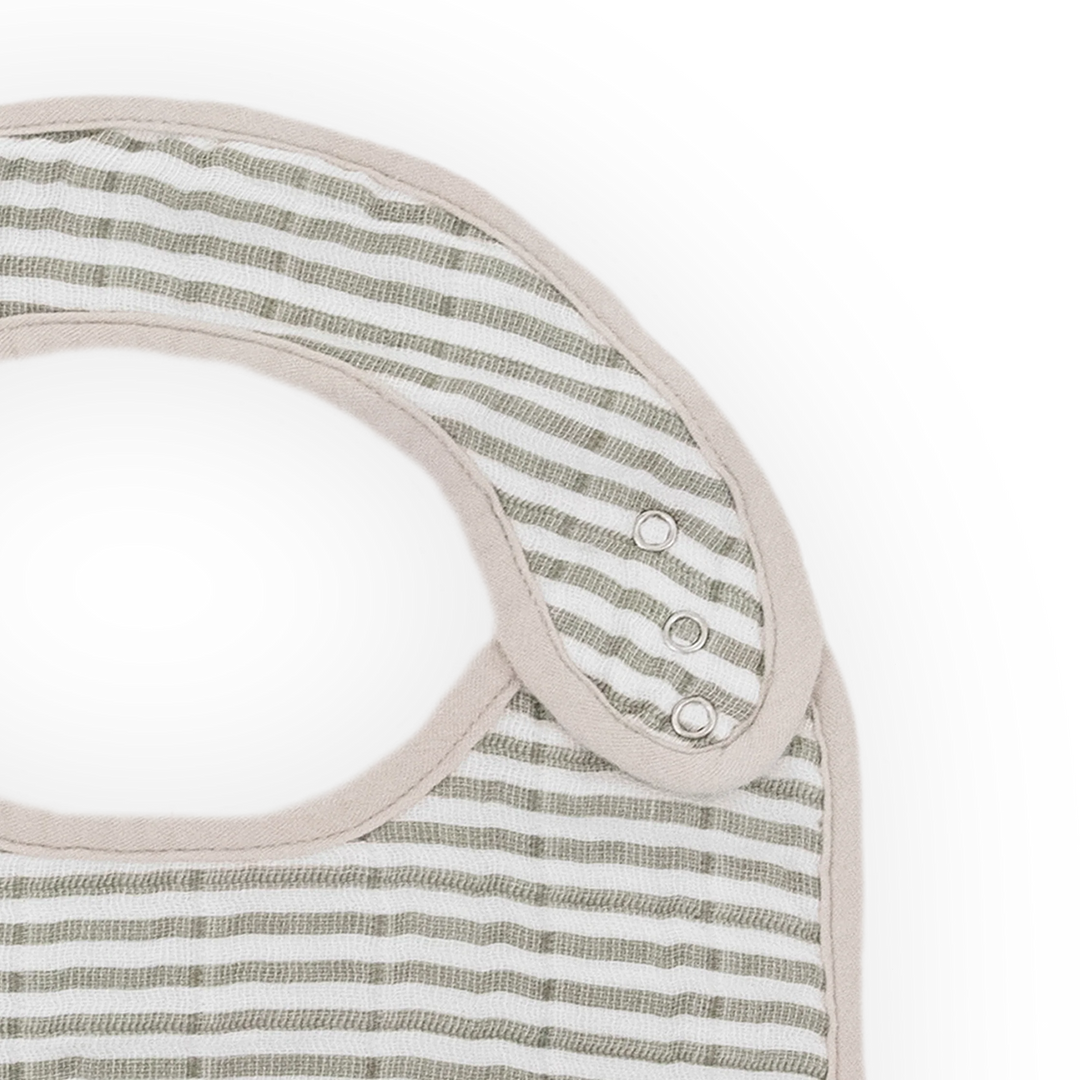 Little Unicorn Cotton Muslin Classic Bib Set (Forest Friends 2)