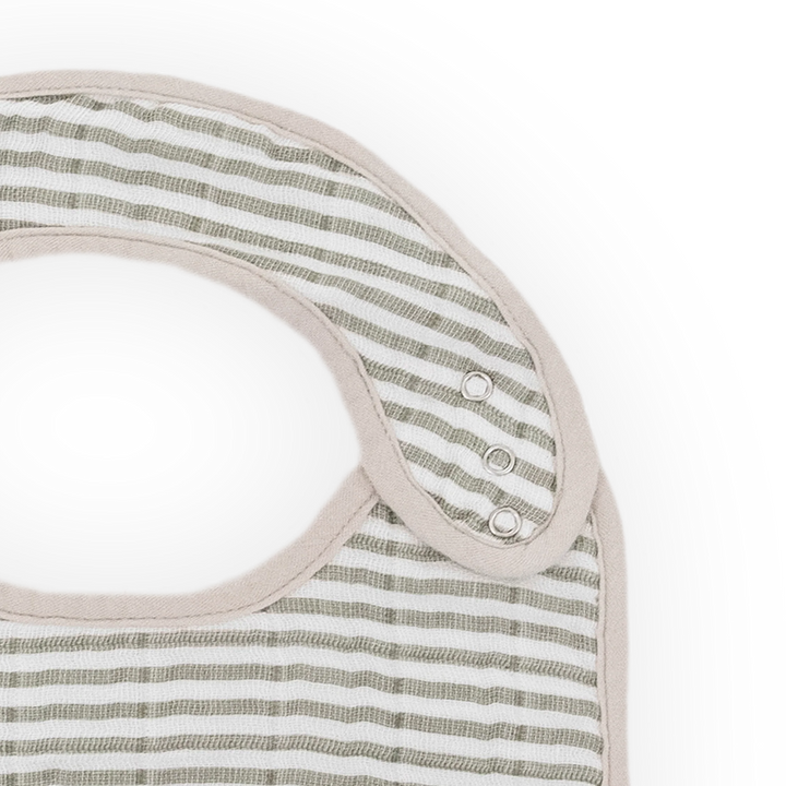 Little Unicorn Cotton Muslin Classic Bib Set (Forest Friends 2)