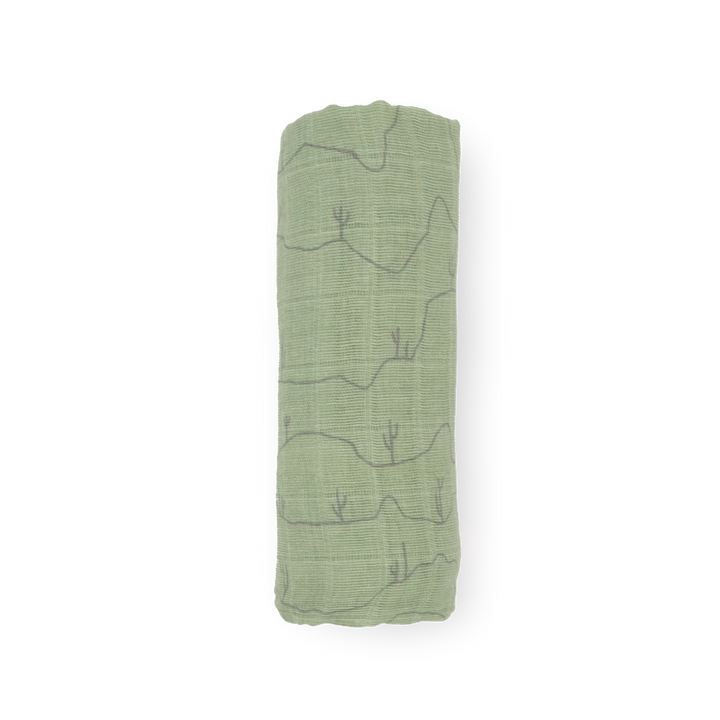 Little Unicorn Cotton Muslin Single Swaddle (Cactus Lines)